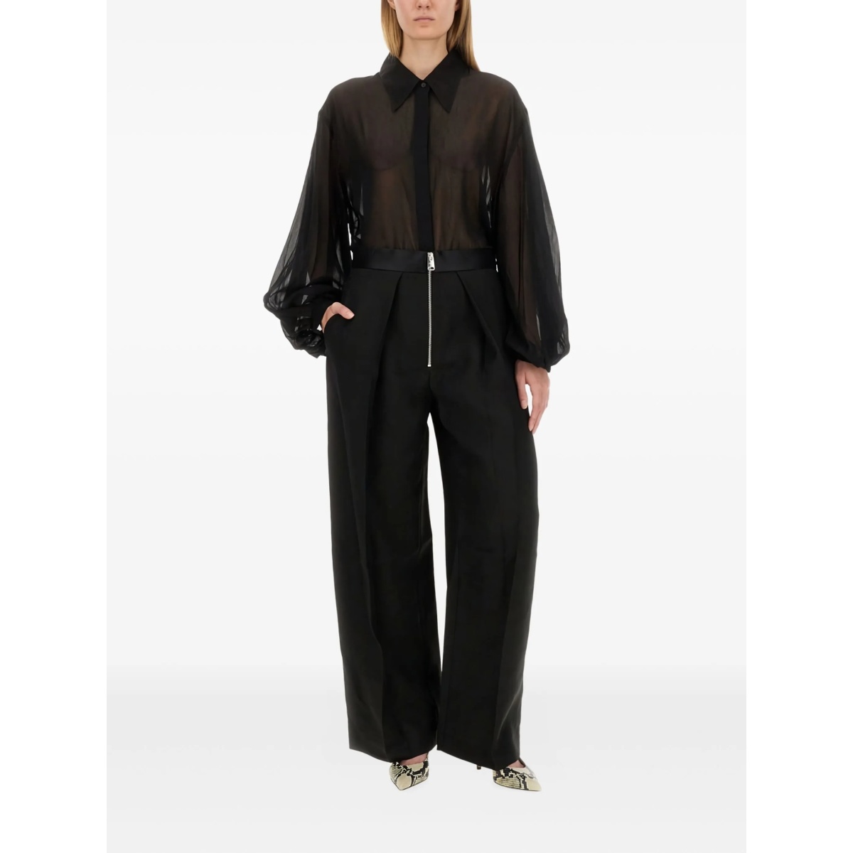 balloon-sleeve shirt - Img 2