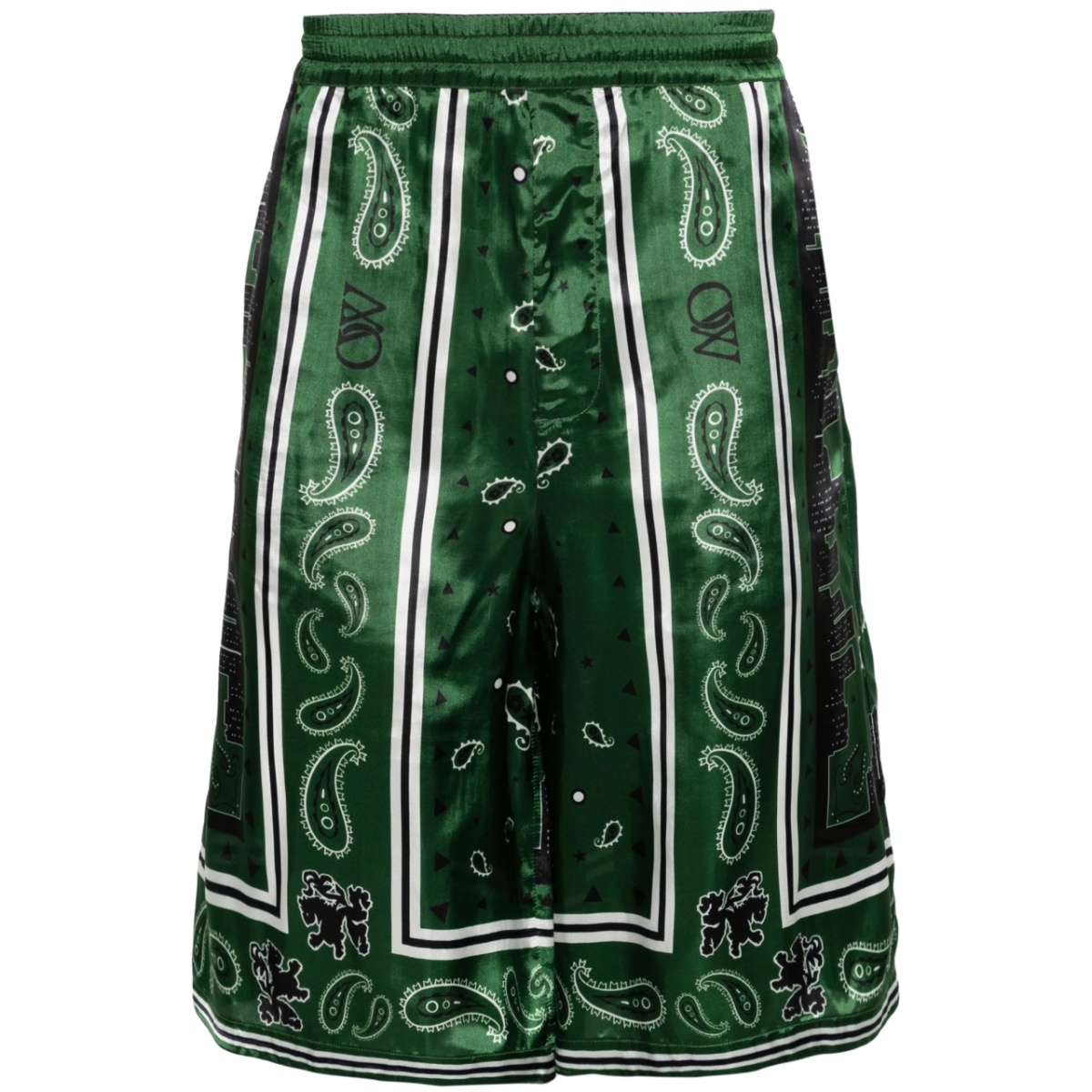 bandana-print twill shorts