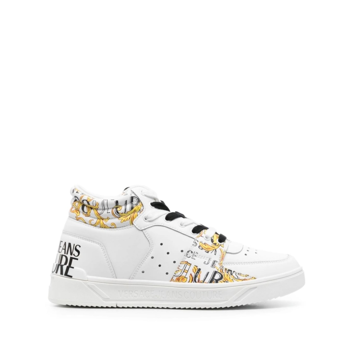 baroque-print hi-top sneakers