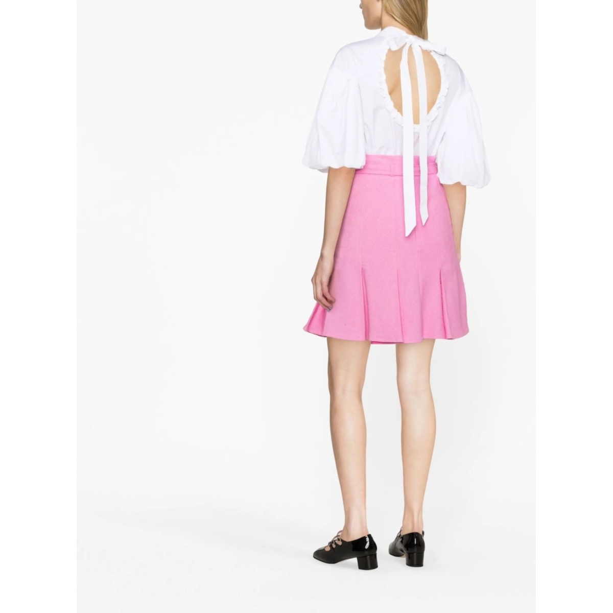 belted high-waisted skirt - Img 3