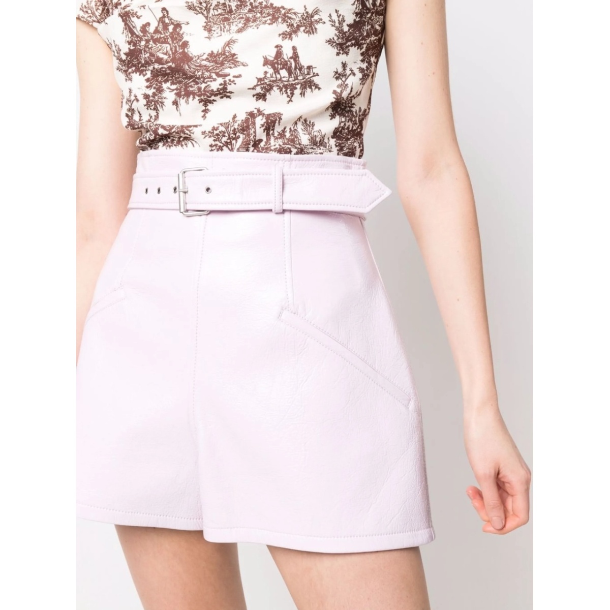 belted structured shorts - Img 5