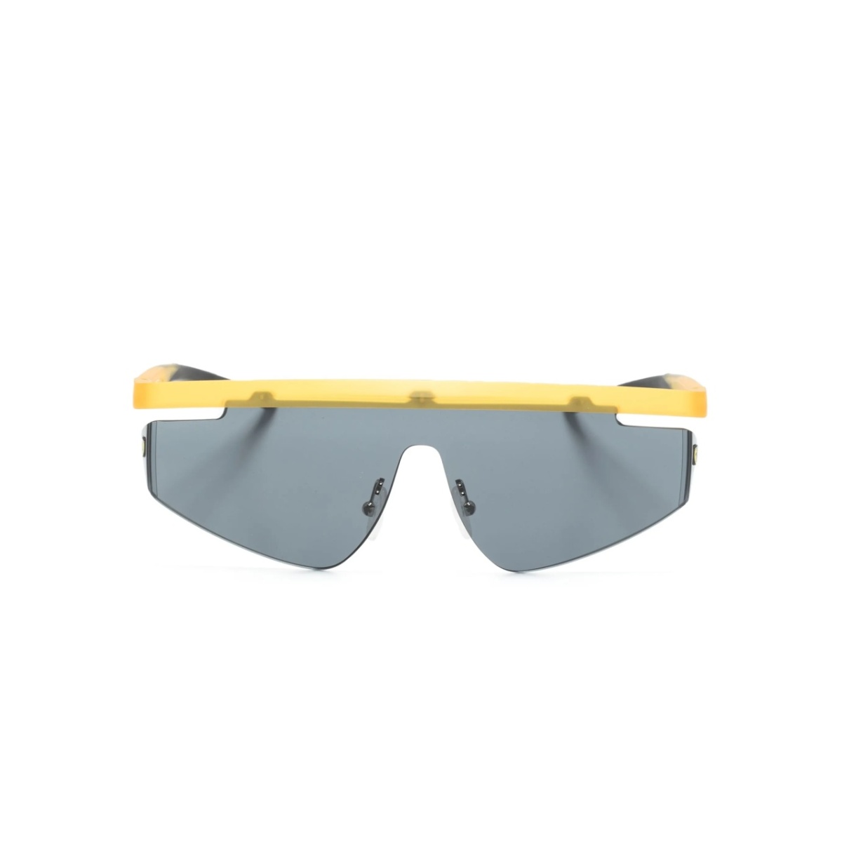 biker-style frame sunglasses