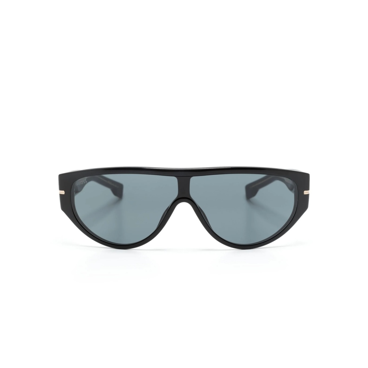 blue-tinted oval-frame sunglasses