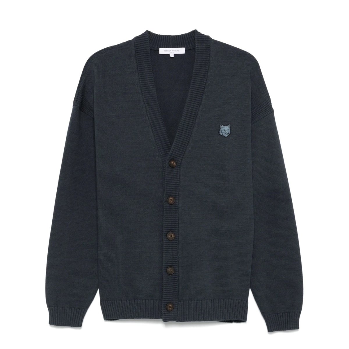 Bold Fox Head-patch cardigan