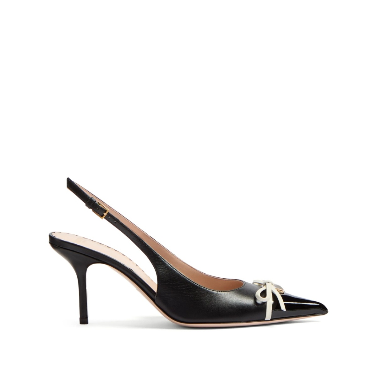 bow-detail slingback pumps