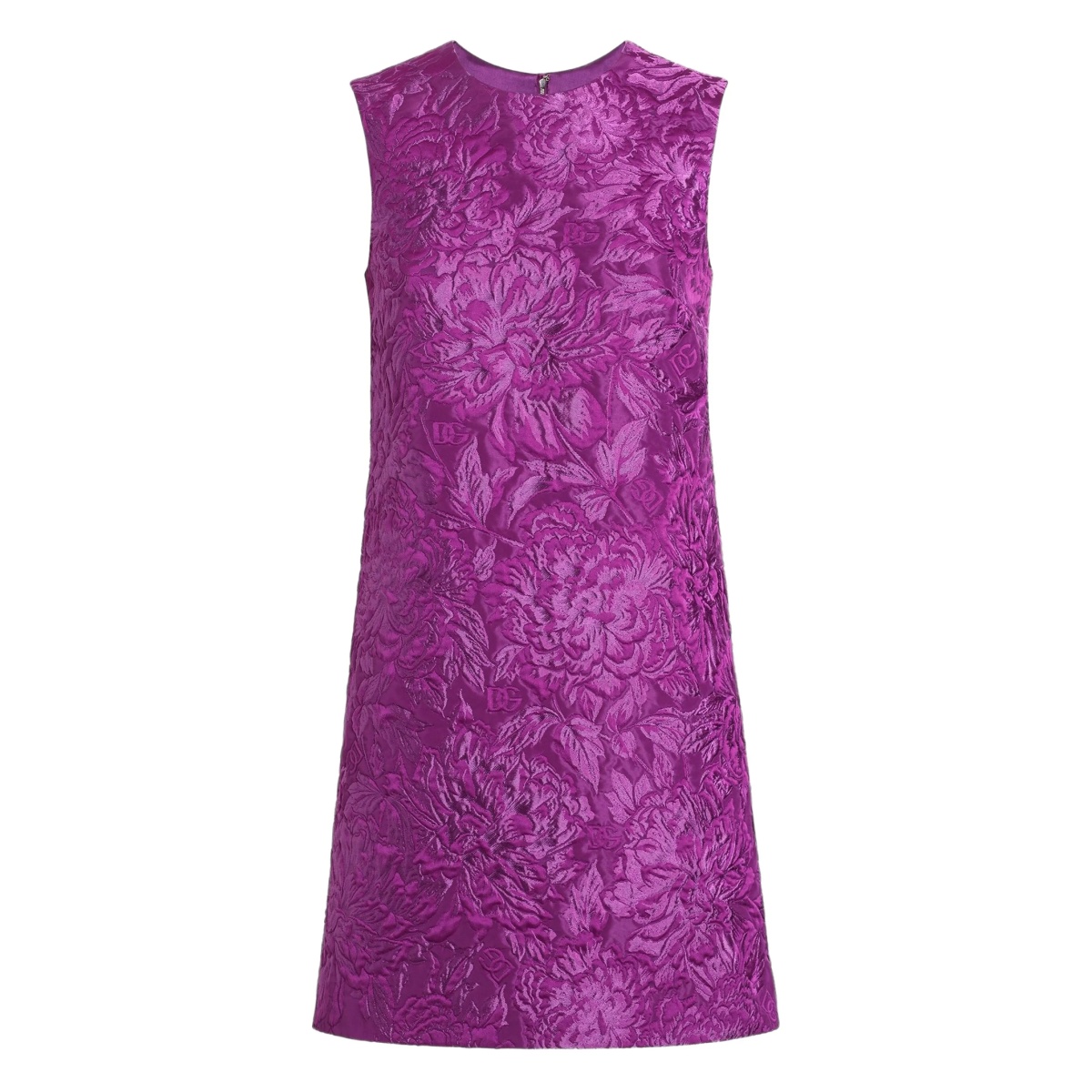 brocade-effect mini dress
