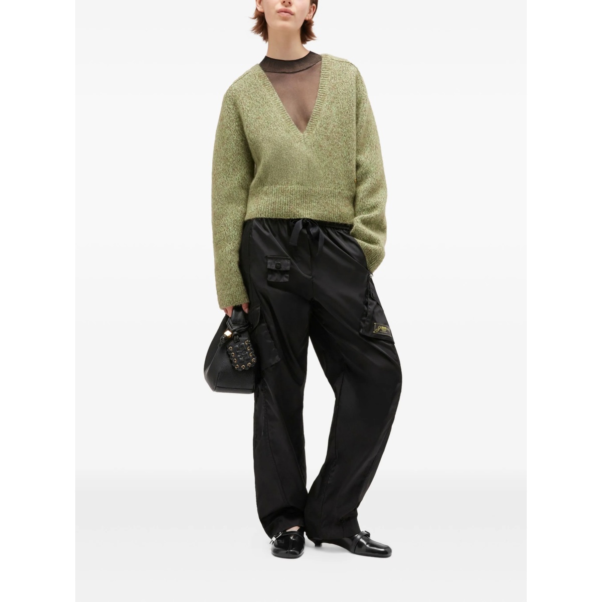 brushed v-neck sweater - Img 2