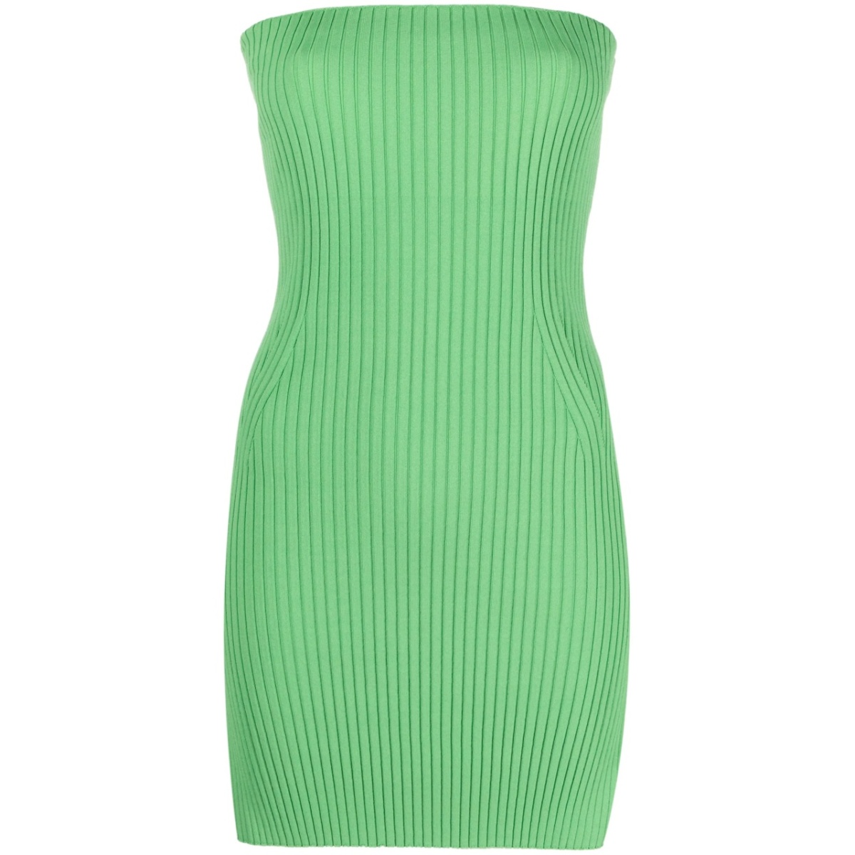 Brynn ribbed-knit strapless top