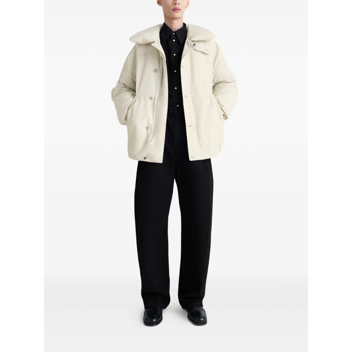 bubble-collar puffer jacket - Img 2