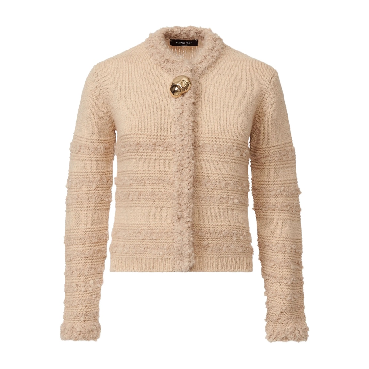 button-detail cardigan
