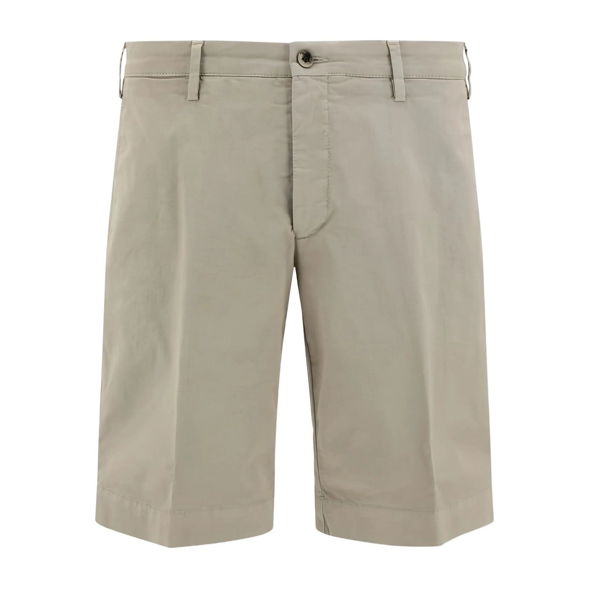 button-fastening chino shorts
