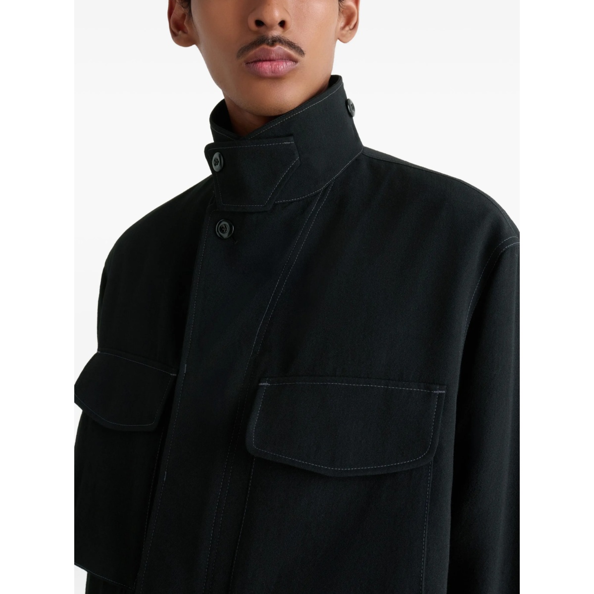 buttoned-cuff pocket overshirt - Img 5