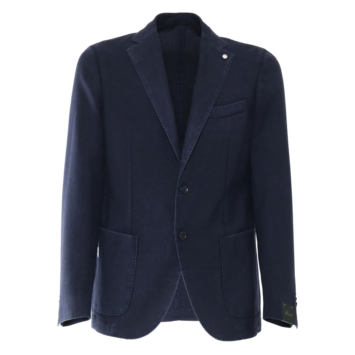 buttoned patch-pocket blazer