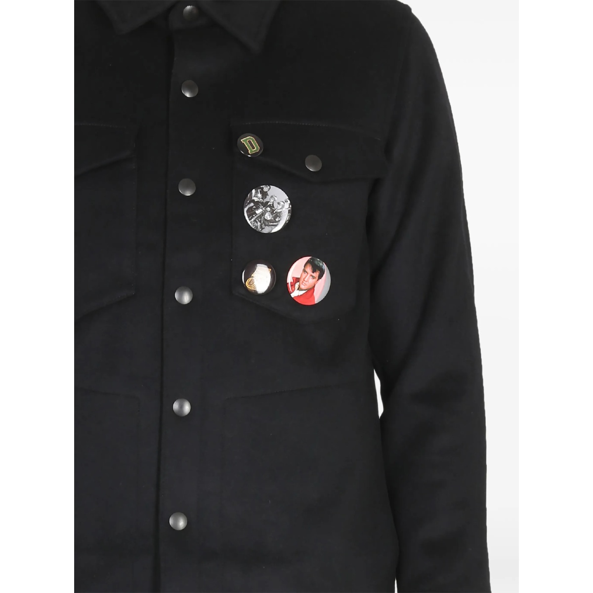 buttoned pockets overshirt - Img 2