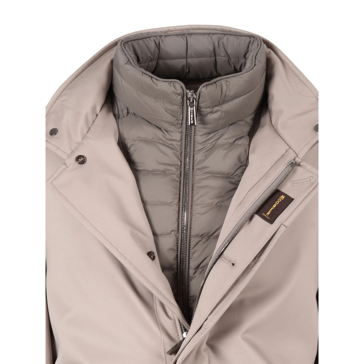 buttoned single-breasted padded jacket - Img 4