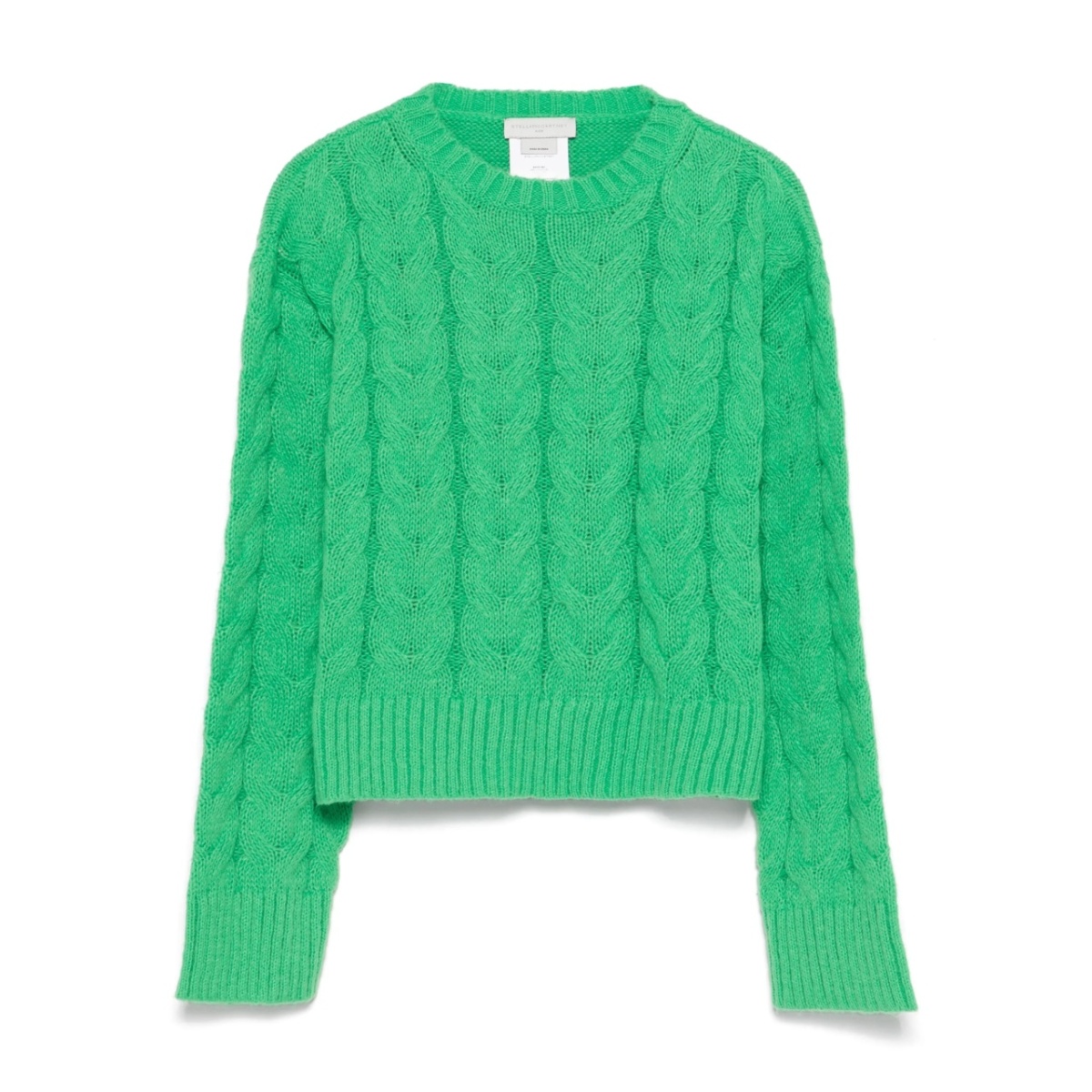 cable-knit sweater