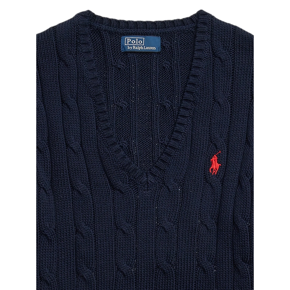 cable-knit V-neck sweater - Img 2