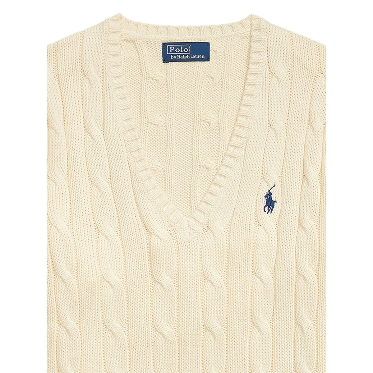 cable-knit V-neck sweater - Img 2