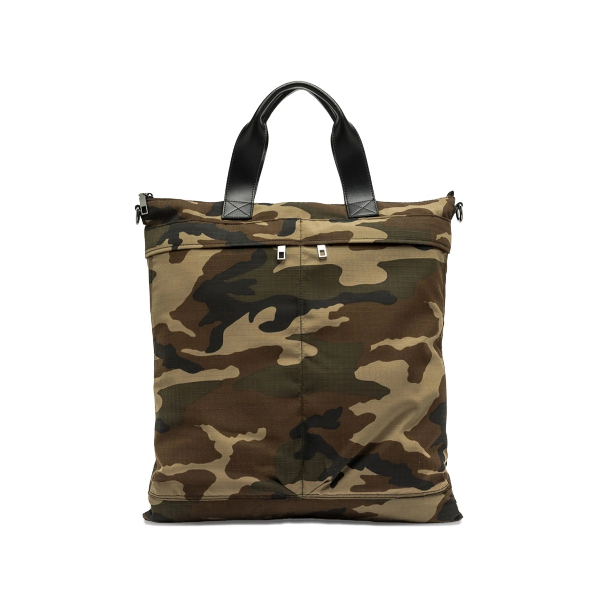 camouflage-pattern backpack