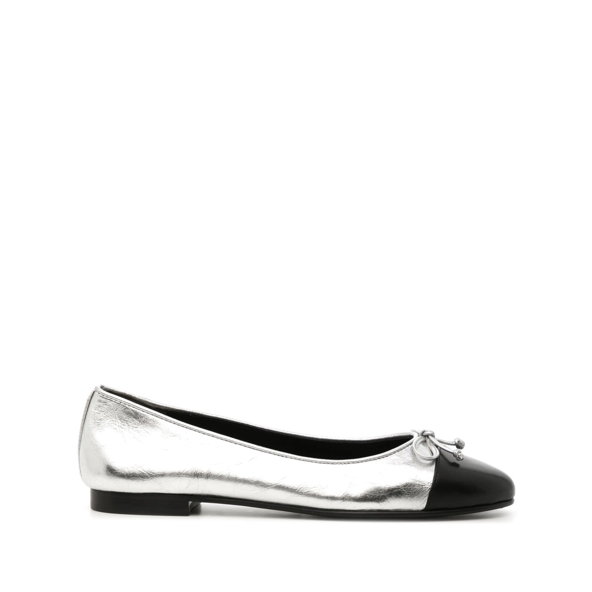 cap-toe ballerina shoes