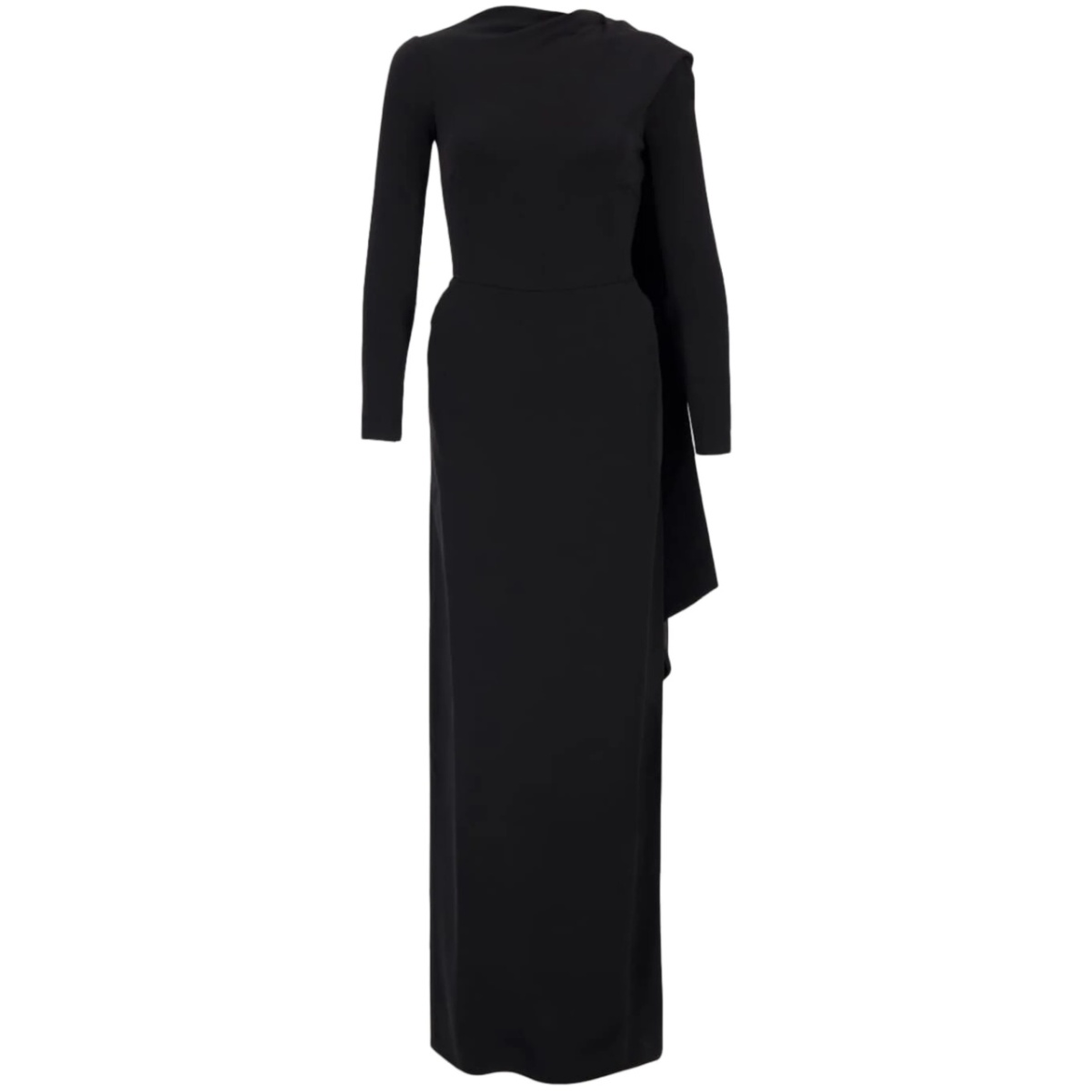 cape-design gown