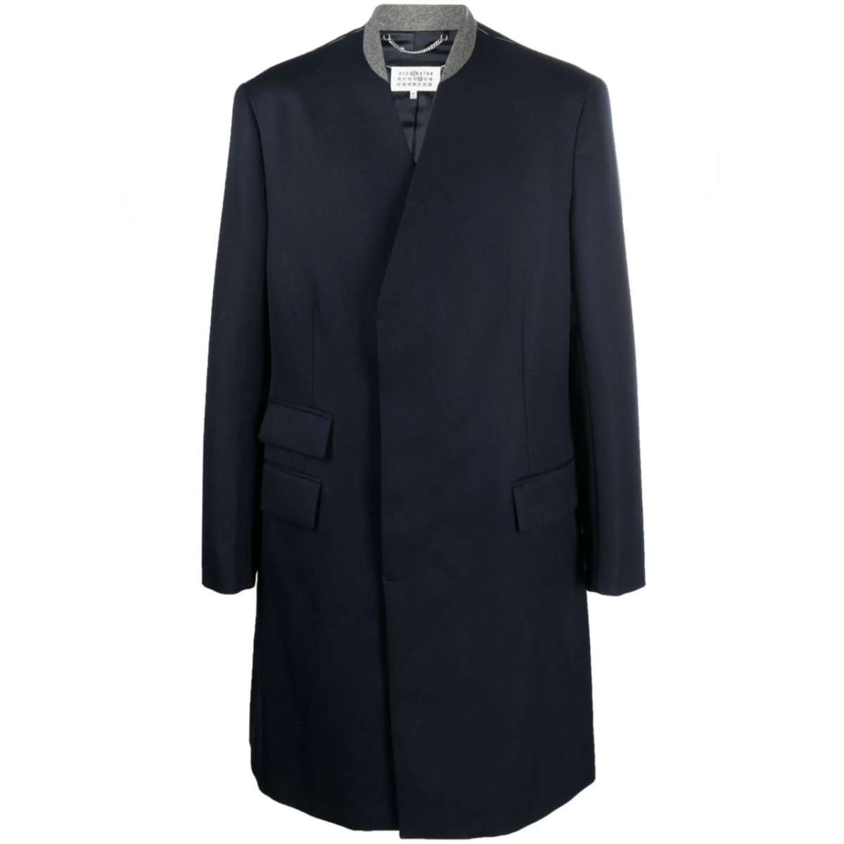 Cavalry single-breasted wool coat