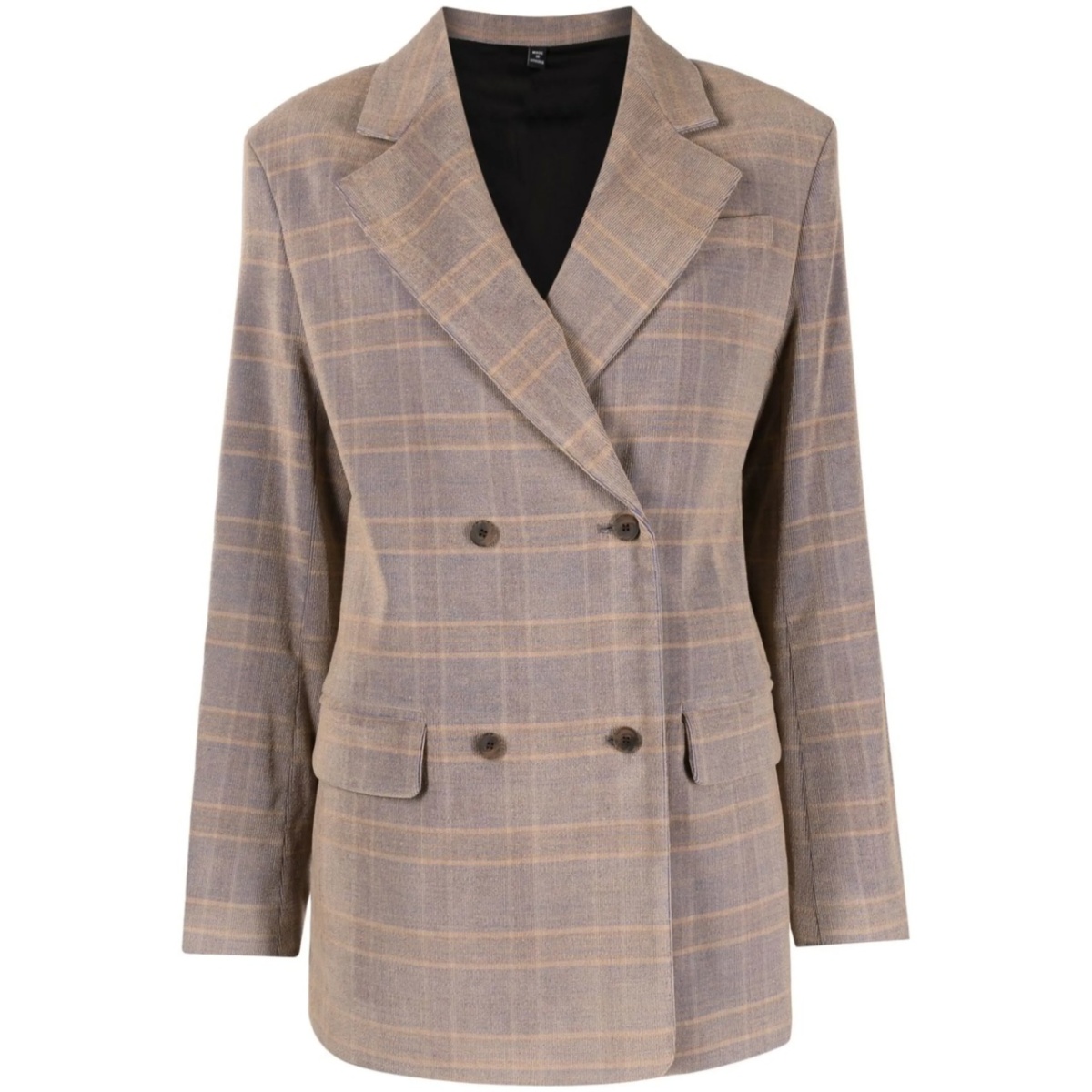 check print blazer