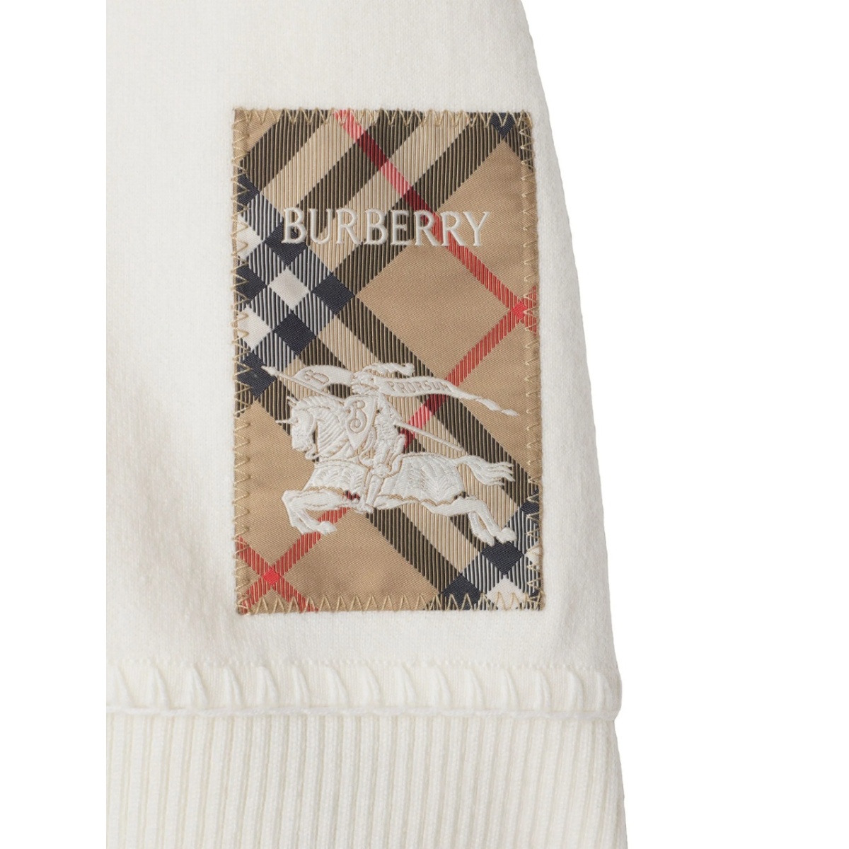 check-print logo-patch cape - Img 3
