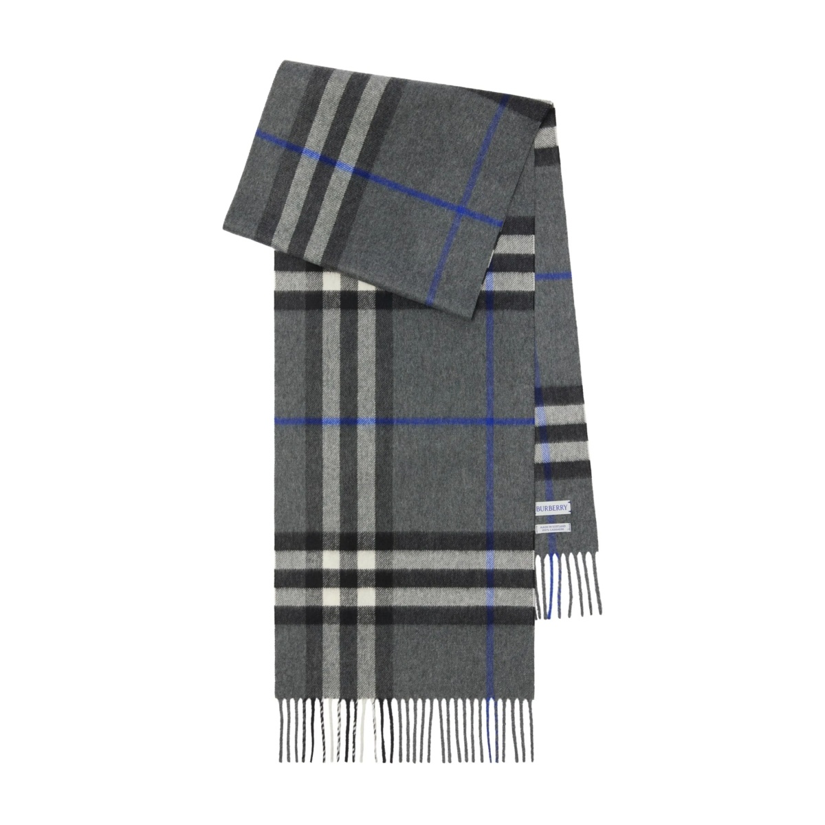 checked cashmere scarf