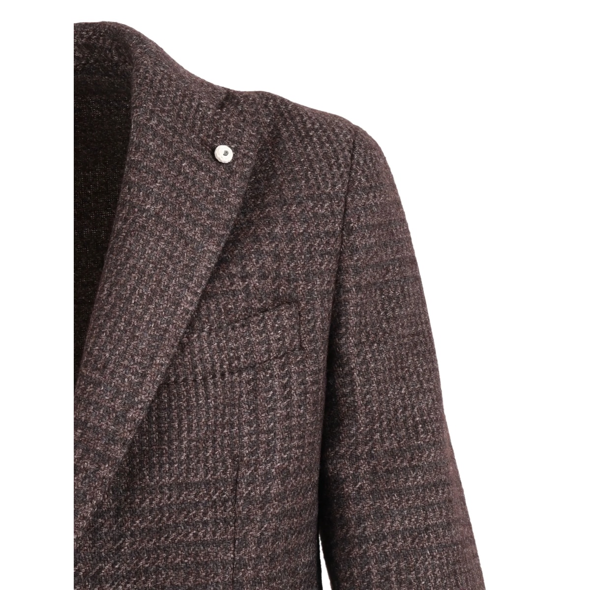 checked single-breasted blazer - Img 4