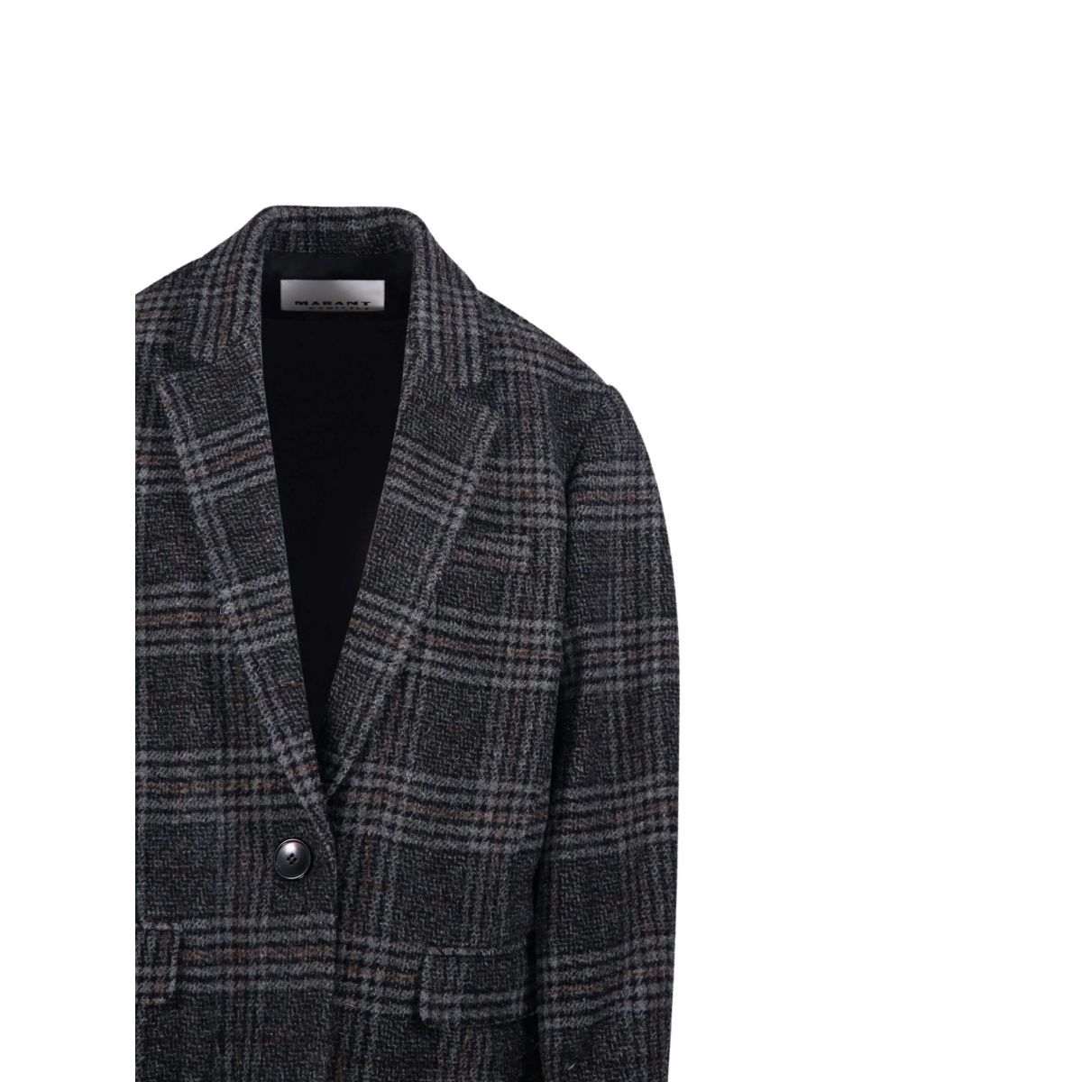checked single-breasted blazer - Img 4