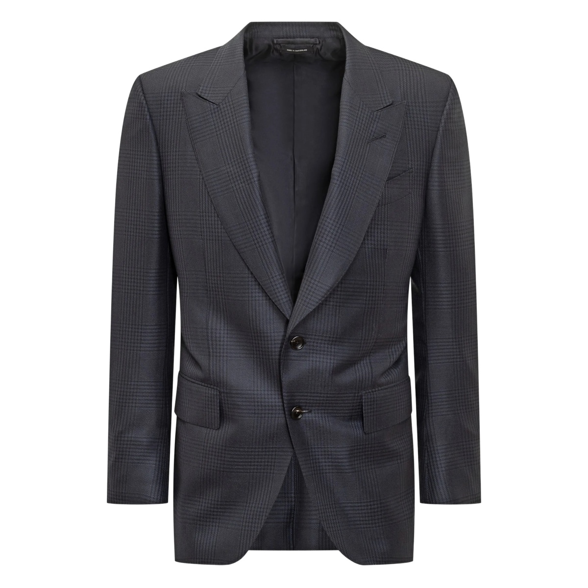 checked two-button jacket