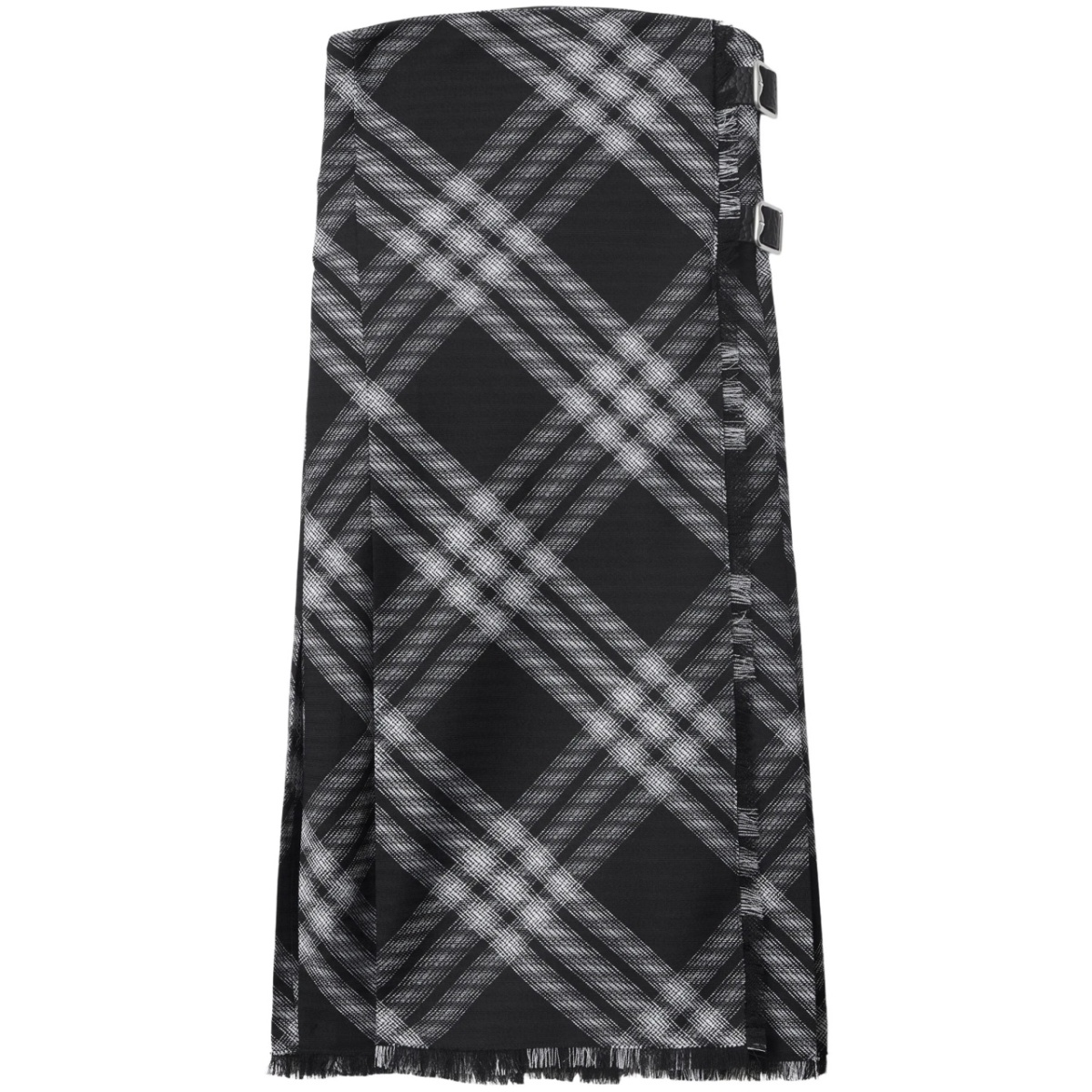 checked wrap minidress