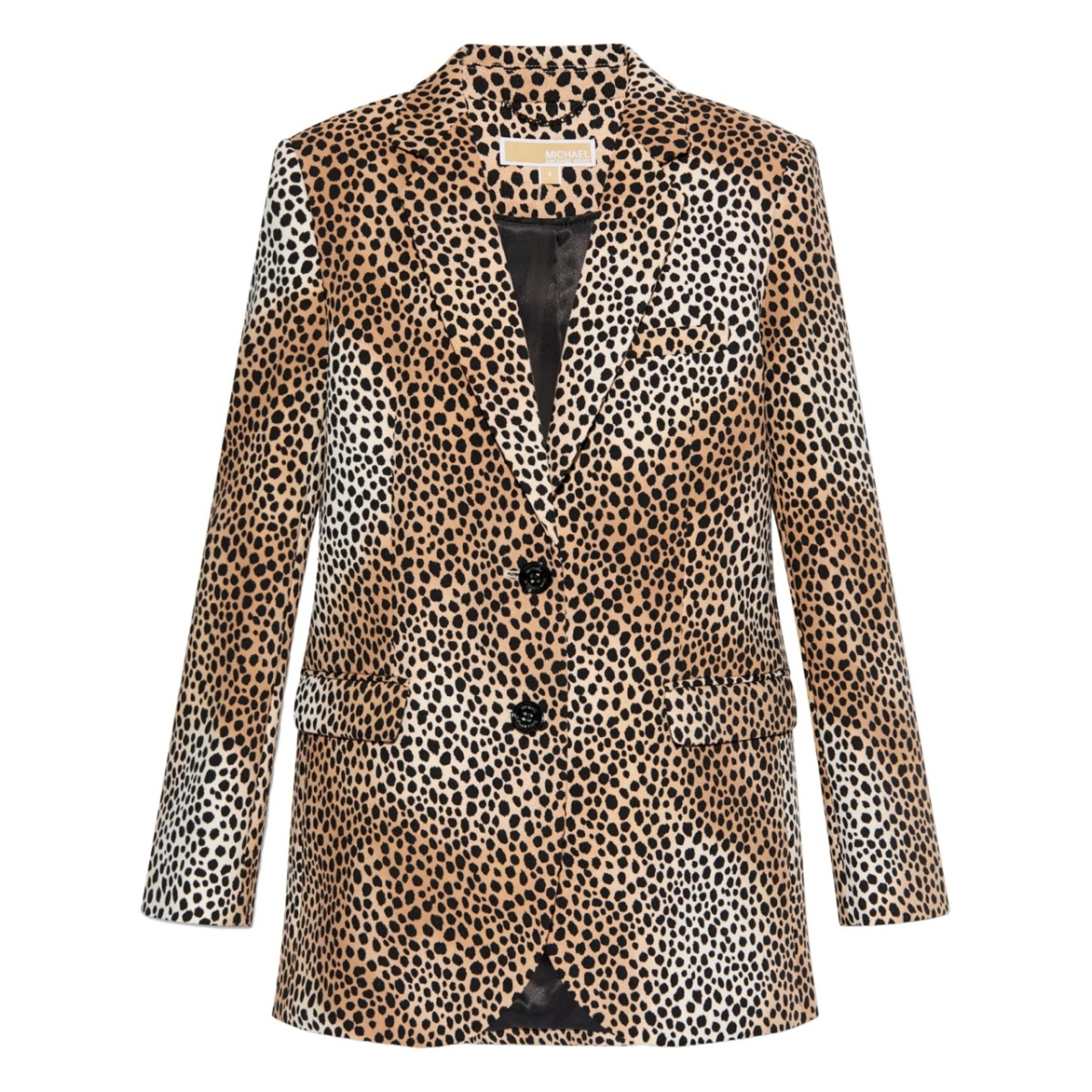 cheetah-print blazer
