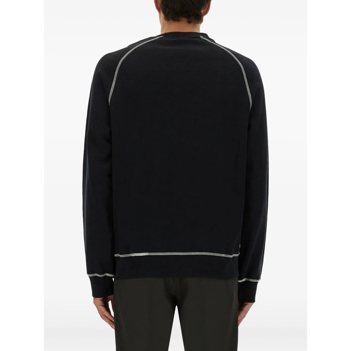 contrast-stitch sweatshirt - Img 3