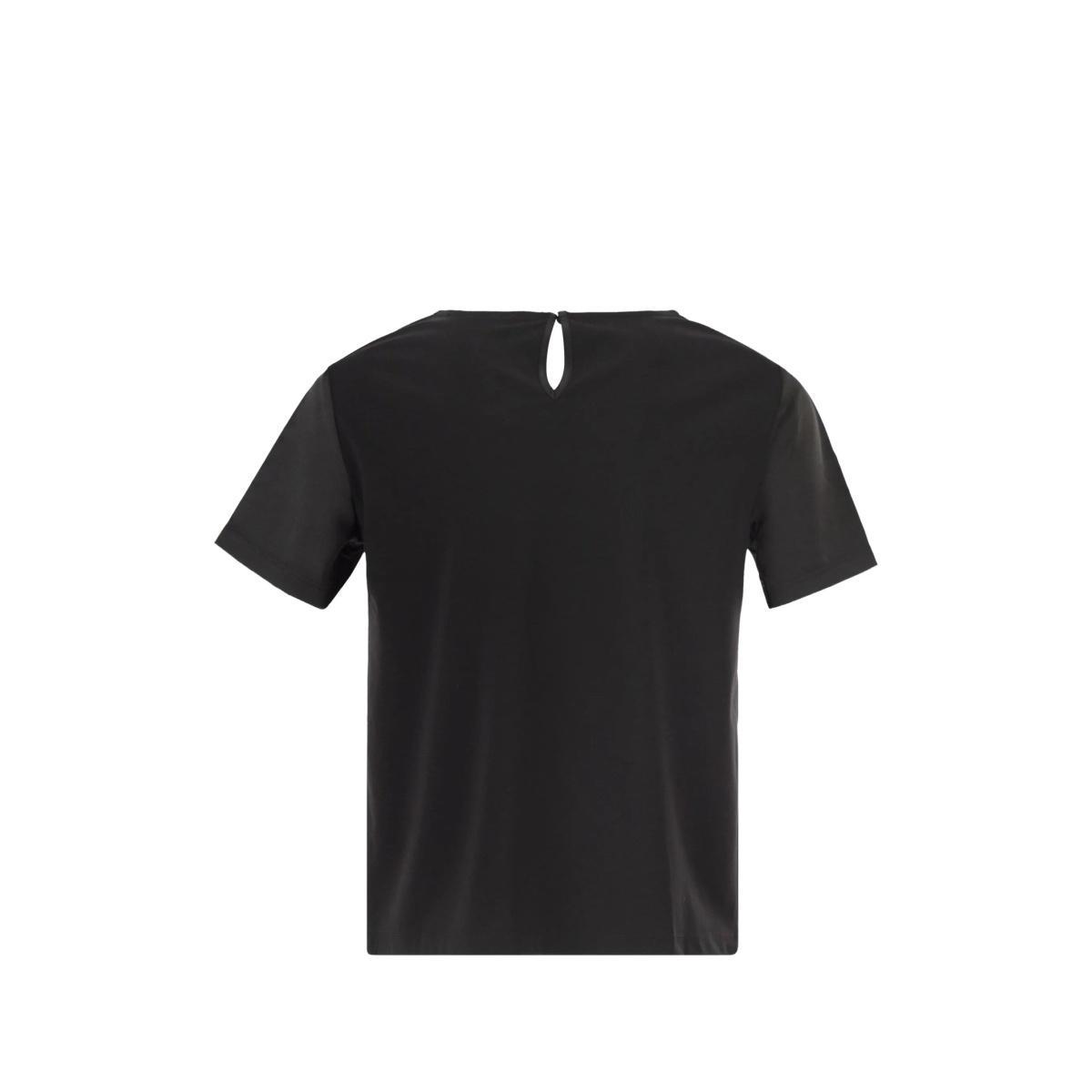 contrasting texture T-shirt - Img 2