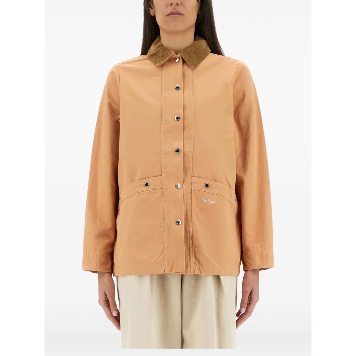 corduroy-collar cotton jacket