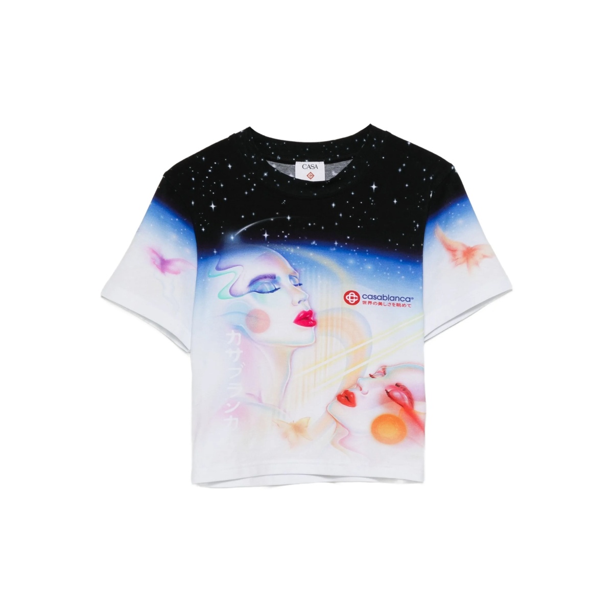 cosmic-print T-shirt