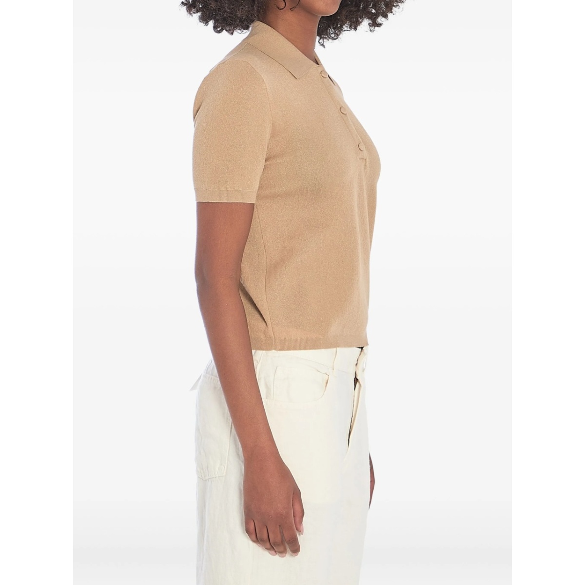 cotton-blend polo shirt - Img 2