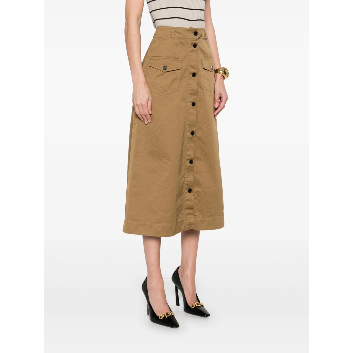 cotton midi skirt - Img 3