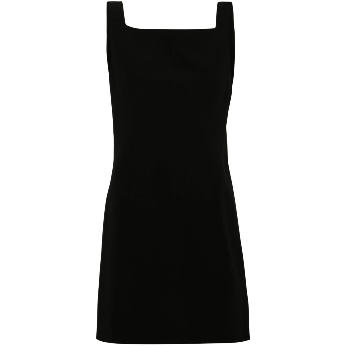 cowl-back crepe minidress