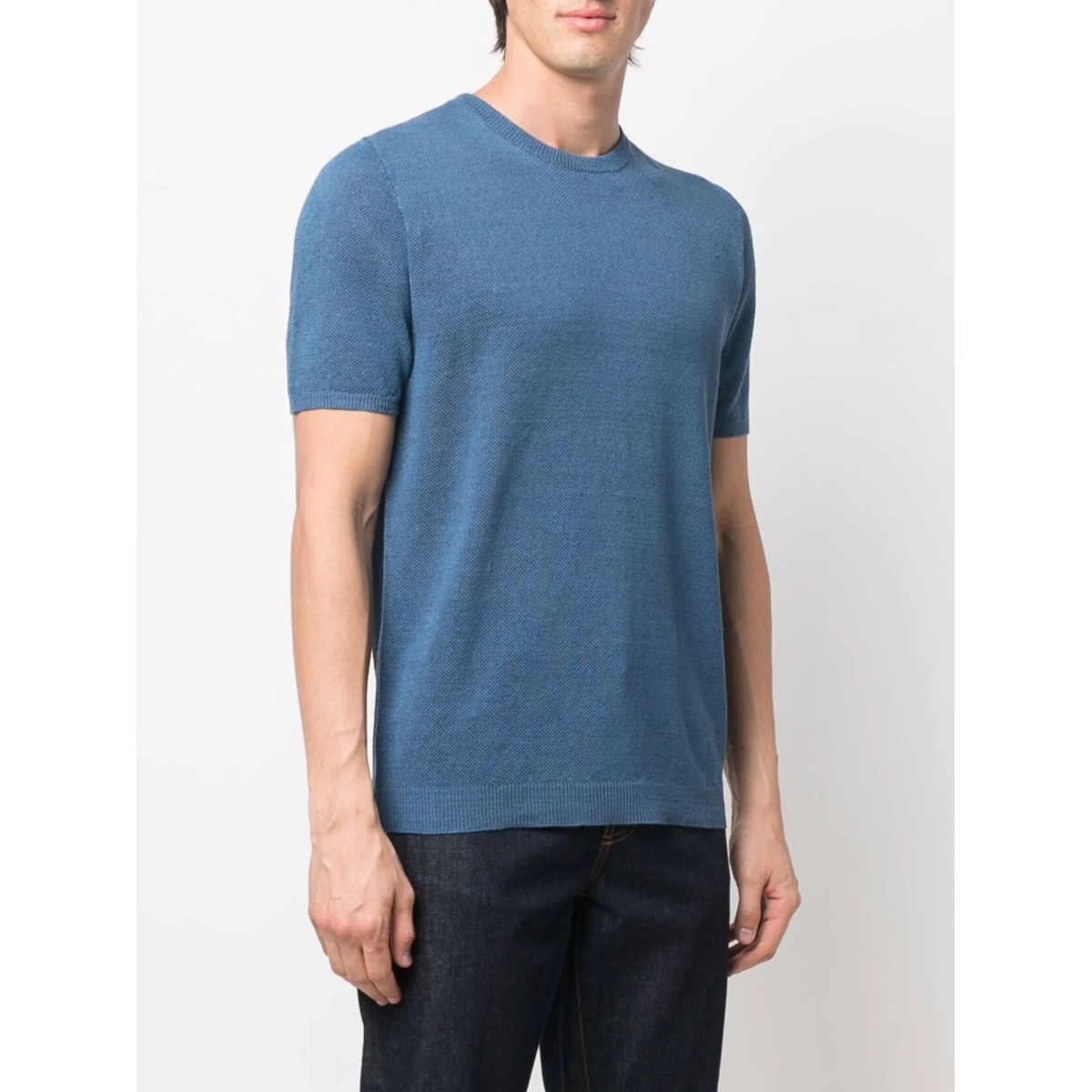 crew-neck fitted T-shirt - Img 3