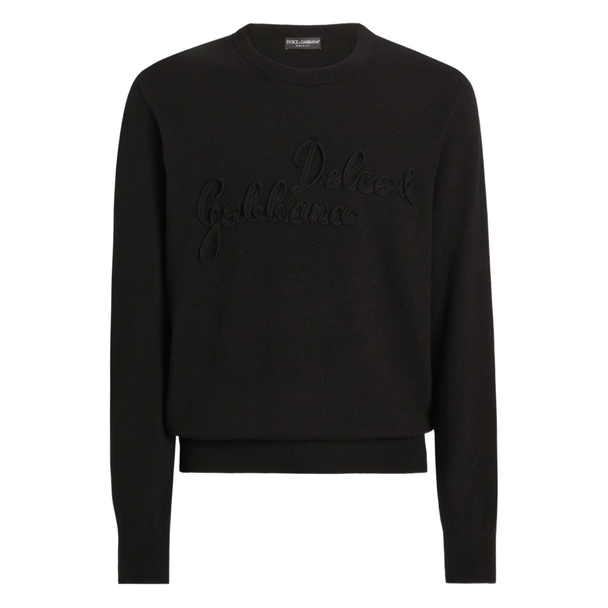crew-neck logo-embroidered sweater