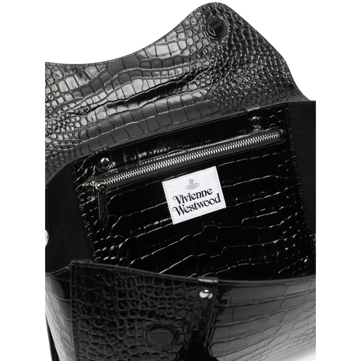 croc-effect orb tote bag - Img 5