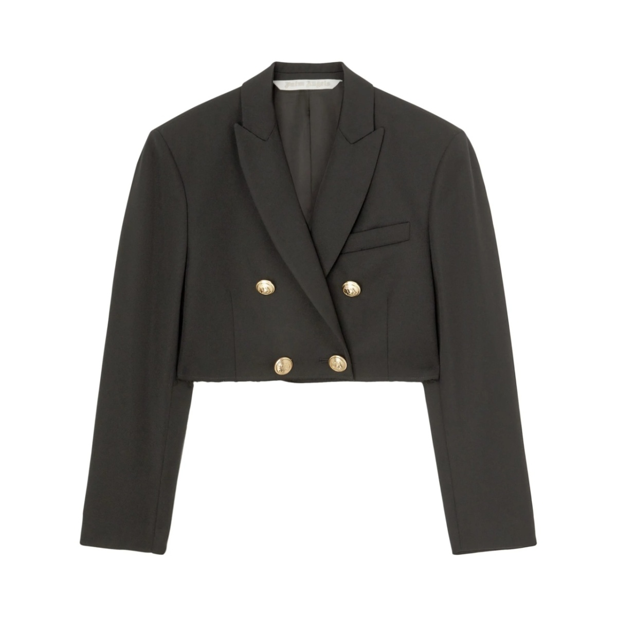 cropped double-breasted blazer
