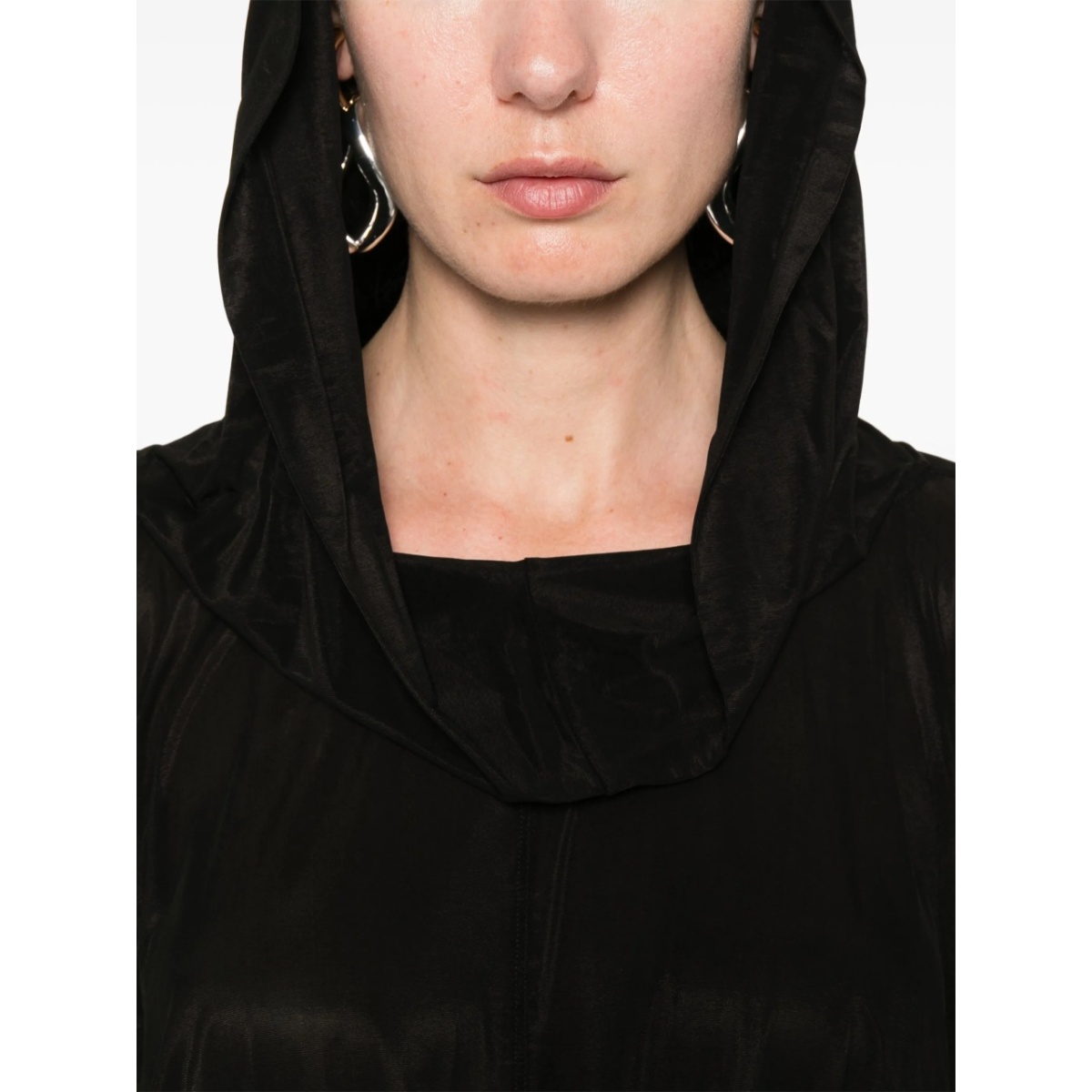 cropped hooded blouse - Img 5