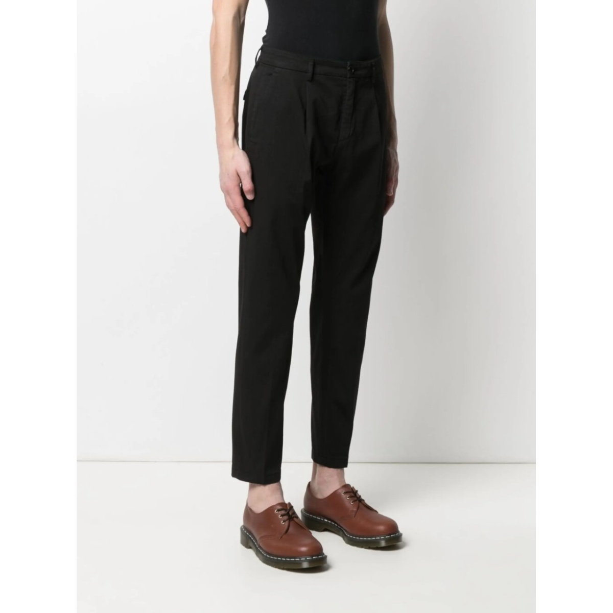 cropped straight-leg trousers - Img 3