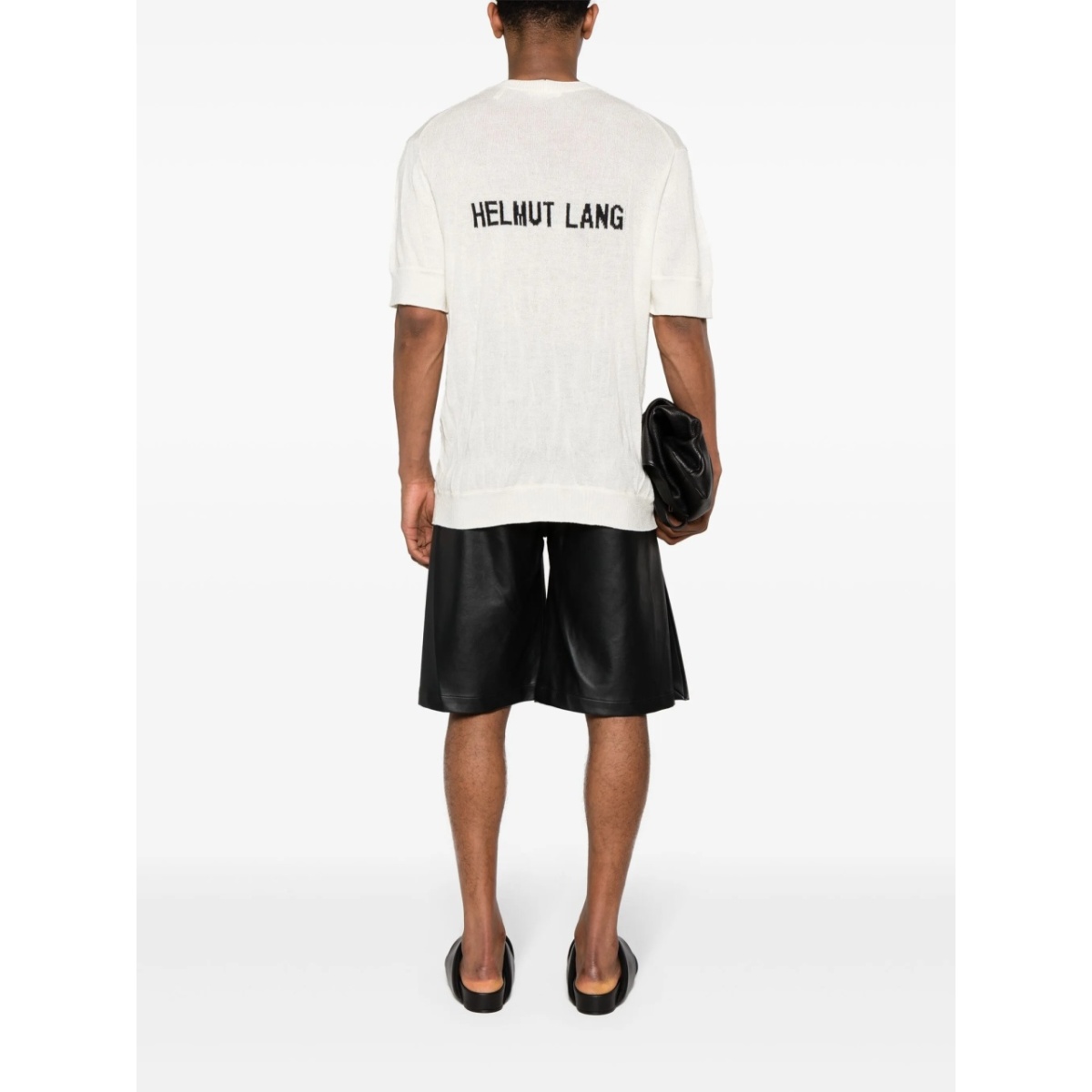crushed-effect short-sleeve jumper - Img 2