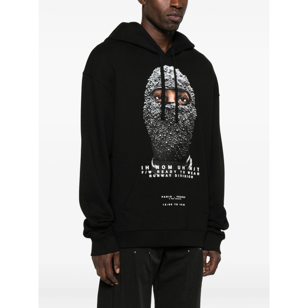 crystal-mask print hoodie - Img 3