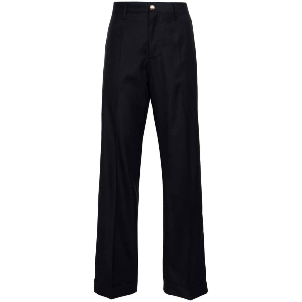 cuffed virgin wool tailored trousers
